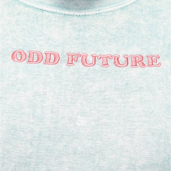 Odd Future Embroidered Mint Blue T-Shirt - Picture 2 of 5